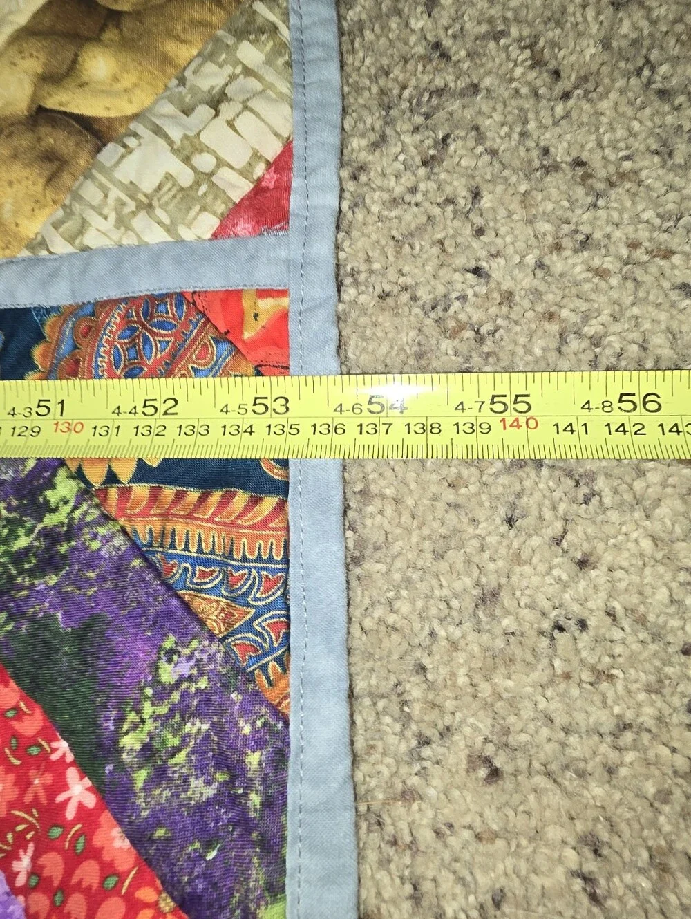Scrappy String Quilt Lap Quilt Modern Machine Quilted Wall Hanging